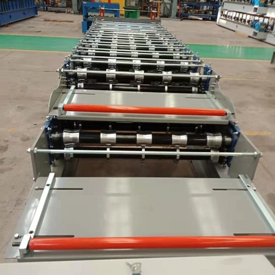 เครื่องขึ้นรูปม้วนเหล็กสองชั้นสำหรับแผงผนังหลังคาโปรไฟล์กล่องโลหะ Ibr
