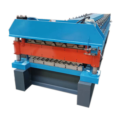 0.3-0.8 มม. แผงผนังหลังคา Double Deck Roll Forming Machine 380V 50Hz