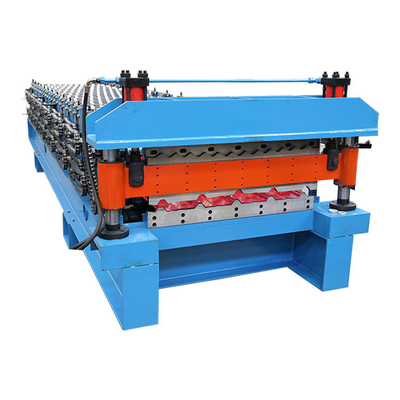 0.3-0.8 มม. แผงผนังหลังคา Double Deck Roll Forming Machine 380V 50Hz