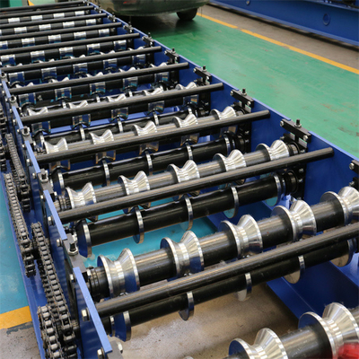 เครื่องขึ้นรูปม้วนแผงหลังคาเหล็กสี 15-20m / นาทีอัตโนมัติ 0.3-0.8mm