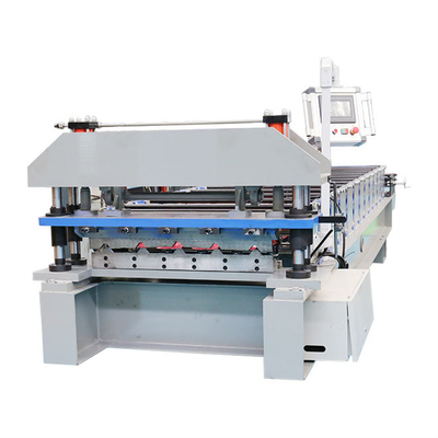 เครื่องขึ้นรูปม้วนแผงหลังคาความเร็วสูงด้วยแรงเฉือนไฮดรอลิก 15-20m / นาทีสำหรับหลังคาอาคาร