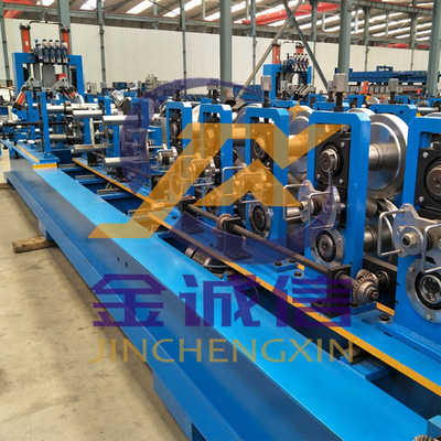 80mm Roller Shaft CZ Purlin เครื่องขึ้นรูปลอน, C Shape Purlin Making Machine