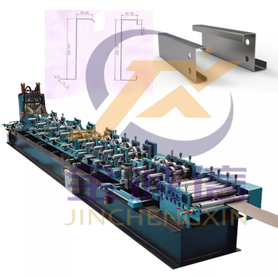 การปรับขนาด 80-300mm CZ purlin roll forming machine สำหรับบ้านโครงสร้างเหล็ก