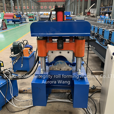 เครื่องขึ้นรูปม้วนหลังคากระพริบคุณภาพดี Ridges Making Cover Metal Flashing Ridge Capping Roll Forming Machines