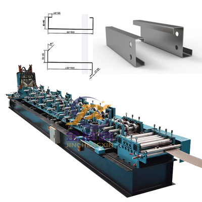 25m / นาทีเปลี่ยนขนาด CZ Purlin Roll Forming Machine ไดรฟ์มอเตอร์ไฮดรอลิก