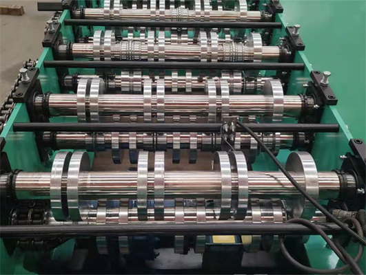0.8mm-1.5mm Floor Decking Roll Forming Machine สังกะสีความเร็วสูง