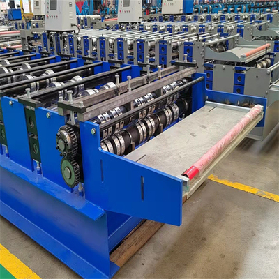 เครื่องขึ้นรูปม้วนพื้นพื้น 5kw 10-15m / นาทีเครื่องขึ้นรูปโลหะหลังคา