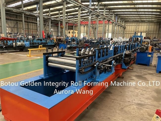 ความกว้าง 80-300 มม. เครื่องทำช่องสัญญาณ การก่อสร้างอาคาร CZ Purlin Roll Former