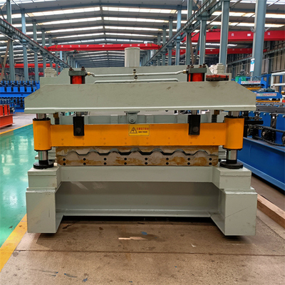 เครื่องขึ้นรูปม้วนกระเบื้องเคลือบ 4kw สำหรับแผ่นหลังคาวัสดุก่อสร้าง