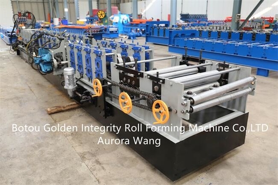 GI GL CZ Purlin Roll Forming Machine 25m / นาที Steel Framing Roll Former