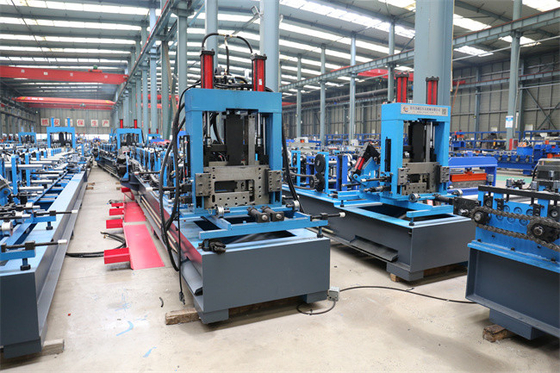 เครื่องขึ้นรูปม้วนอลูมิเนียม Z Purlin 20-30m / นาที C Purlin Making Machine