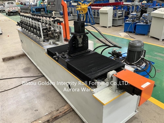 CU Profiles Shape Keel Roll Forming Machine 0.3-1.2mm เหล็กชุบสังกะสี