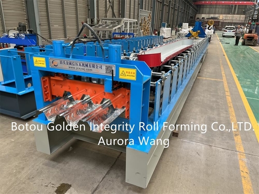 JCX Floor Decking Roll Forming Machine PLC ระบบควบคุม Detla