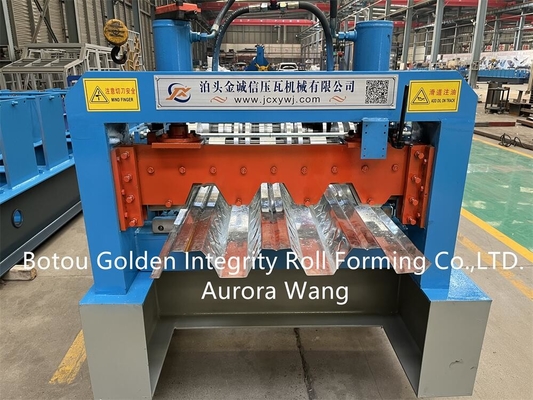 JCX Floor Decking Roll Forming Machine PLC ระบบควบคุม Detla