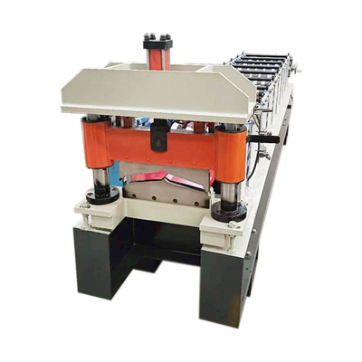 เครื่องขึ้นรูปม้วนหลังคาโค้งหลังคาเหล็กสีโลหะสำหรับกระเบื้อง Ridge Capping