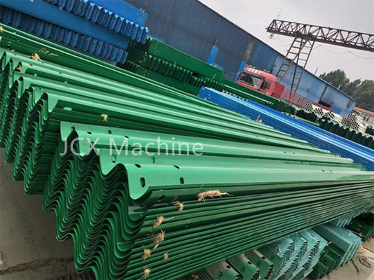 2 Waves Highway Guardrail เครื่องขึ้นรูปม้วน CE และ ISO Certification