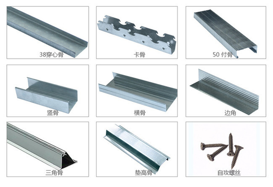 PLC ควบคุมสตั๊ดและติดตามเครื่องซีดี UD รูปร่าง Drywall สตั๊ดม้วนขึ้นรูปเครื่อง