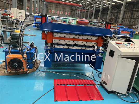 PPGI Double Layer Roll เครื่องขึ้นรูป Aluzinc Double Deck Roll Forming Machine