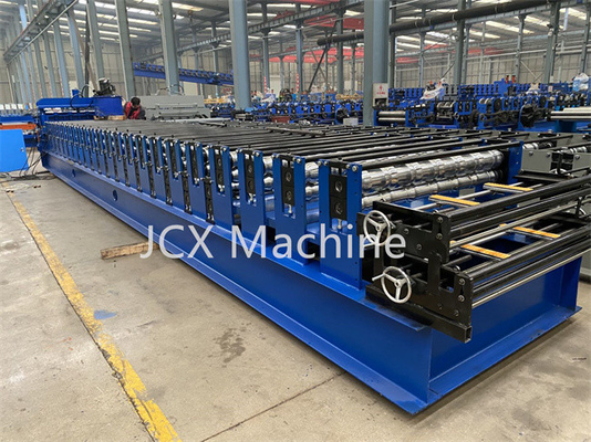เครื่องขึ้นรูปม้วนกระเบื้องอัตโนมัติเต็มรูปแบบ PLC ควบคุมอุปกรณ์ตัดไฮดรอลิก