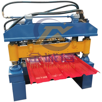 PLC Control Automatic Roofing Sheet Roll Forming Machine 2022 การออกแบบใหม่