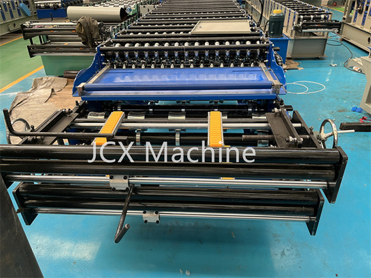 เครื่องขึ้นรูปม้วนสองชั้นอัตโนมัติเต็มรูปแบบ PLC ควบคุมอุปกรณ์ตัดไฮดรอลิก