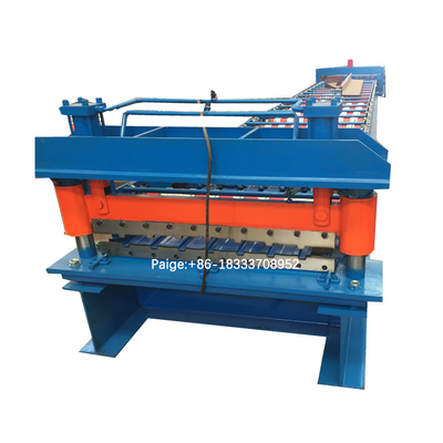 เครื่องขึ้นรูปลอนหลังคาโลหะช่วงยาว IBR เครื่องขึ้นรูปม้วนโปรไฟล์เหล็ก
