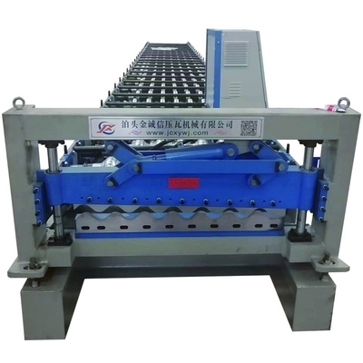 เครื่องขึ้นรูปม้วนแผ่นลูกฟูก 380v 18m / นาทีเครื่องทำแผ่นเหล็กลูกฟูก