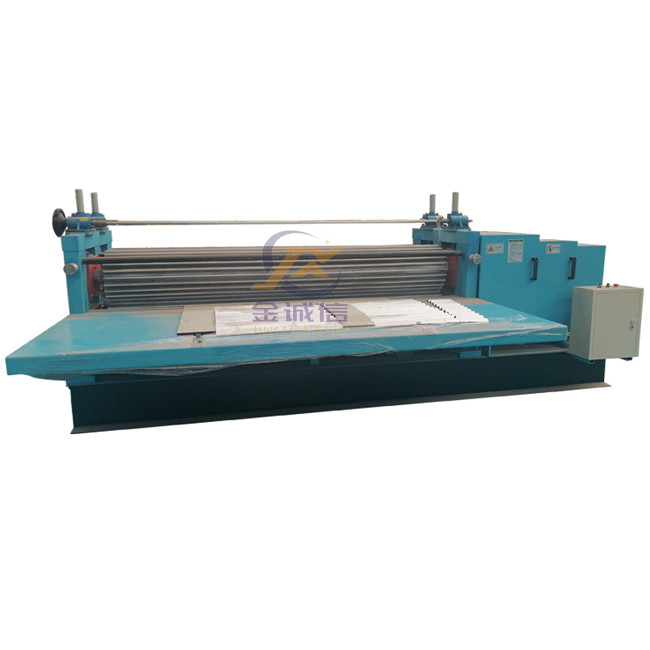 เครื่องขึ้นรูปม้วนแผ่นลูกฟูก 10-15m / นาที 7.5KW อดีตม้วนลูกฟูก