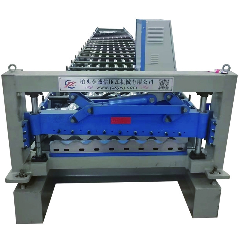 เครื่องขึ้นรูปม้วนแผ่นลูกฟูก 380v 18m / นาทีเครื่องทำแผ่นเหล็กลูกฟูก